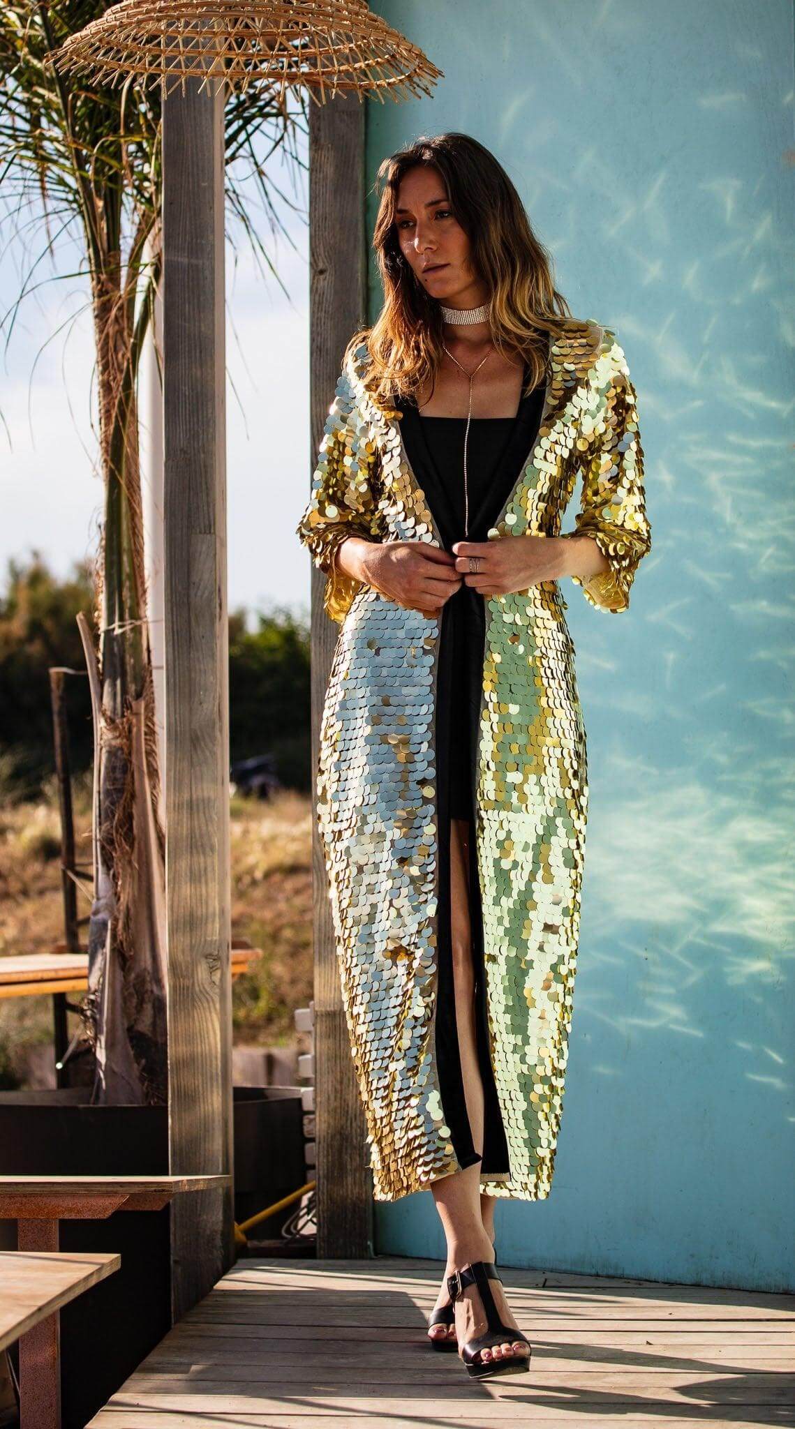 Sequin Kimono