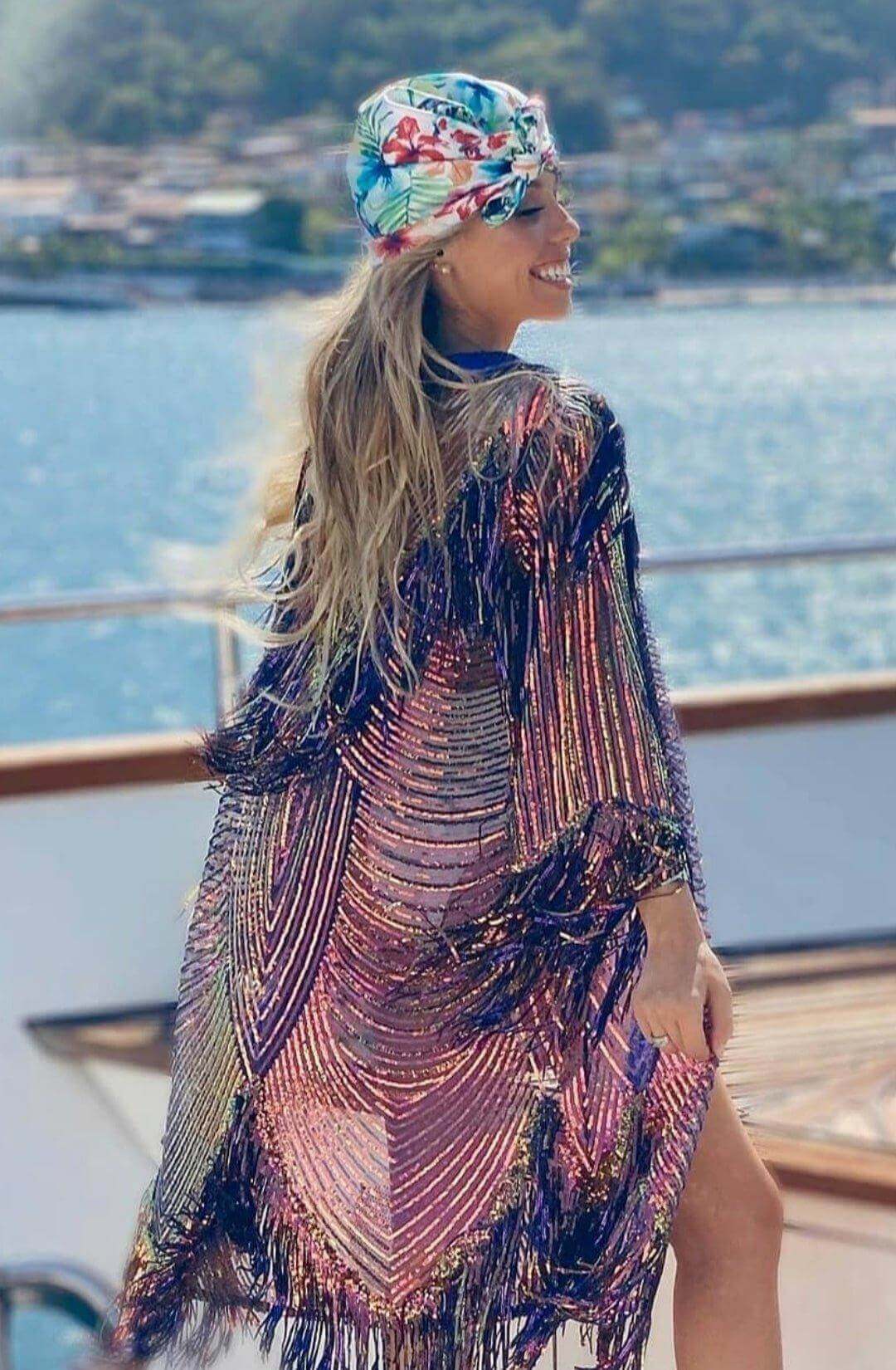 Sequin Kimono